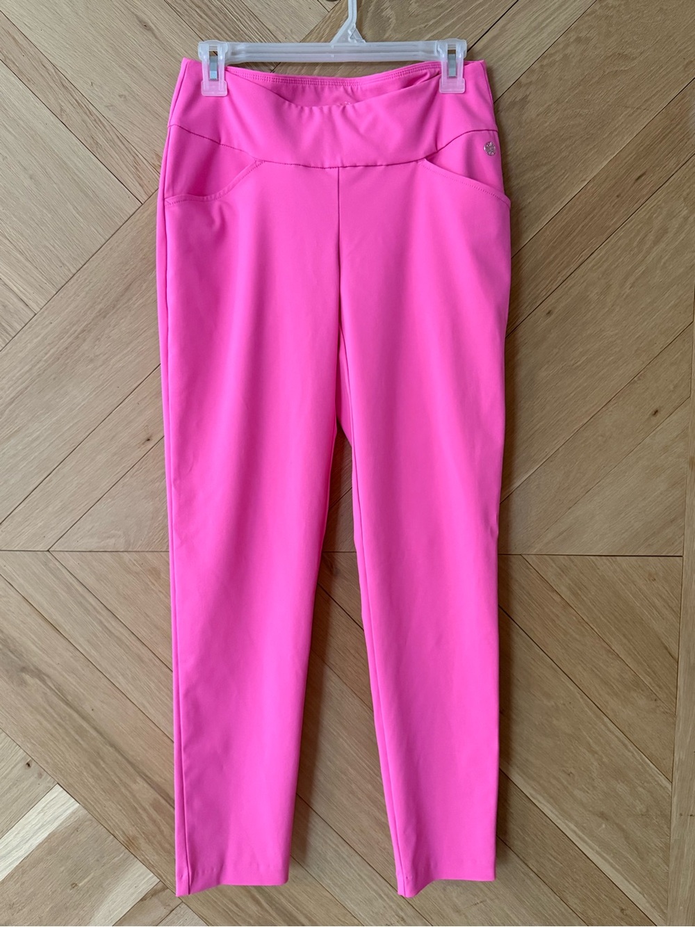 Lilly Pulitzer Bright Pink Cropped Performance Luxletic Pants